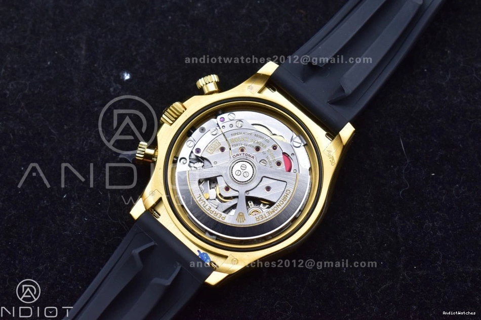 (Weighted) Diamonds Daytona Oysterflex 806 QF 126518 WellDesigned YG SH4131 Black Edition Best V6 Strap on Dial 1:1 0306